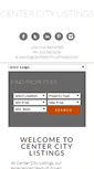 Mobile Screenshot of centercitylistings.com